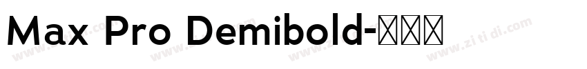 Max Pro Demibold字体转换
